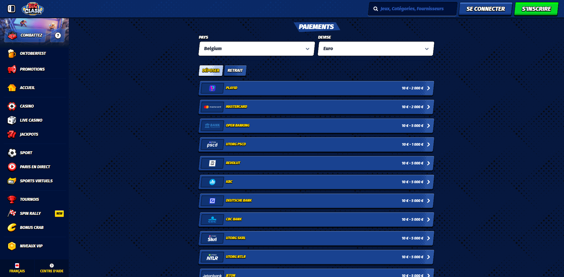 bigclash-casino-payments